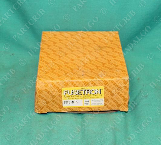 Bussmann Fusetron FRS-R-3 Dual Element Time-Delay Fuse 10pcs/box Buss Cooper 600
