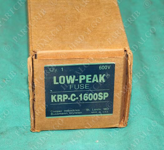 Bussmann KRP-C-1600SP Low-Peak Time- Delay Fuse 600VAC buss cooper NEW
