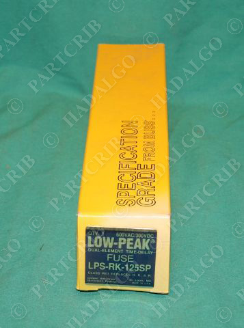 Bussmann LPS-RK-125SP Low Peak Dual Element Time-Delay Fuse 600v cooper buss NEW