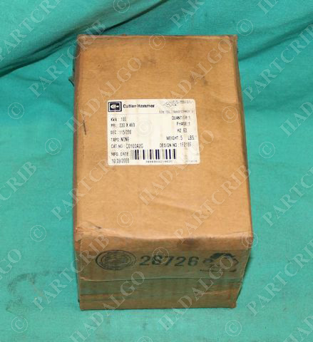 Cutler-Hammer C0100A2G Transformer .100KVA 1PH 60Hz 230v 460v 115v NEW