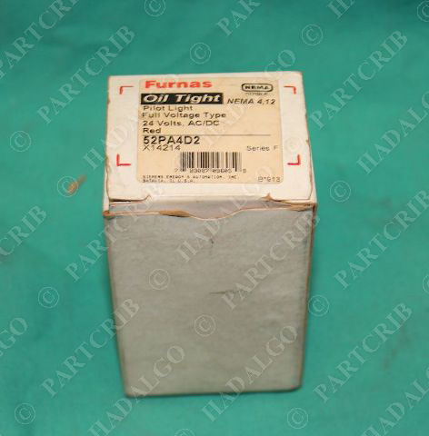 Furnas 52PA4D2 Oil Tight Red Pilot Light 24V NEW