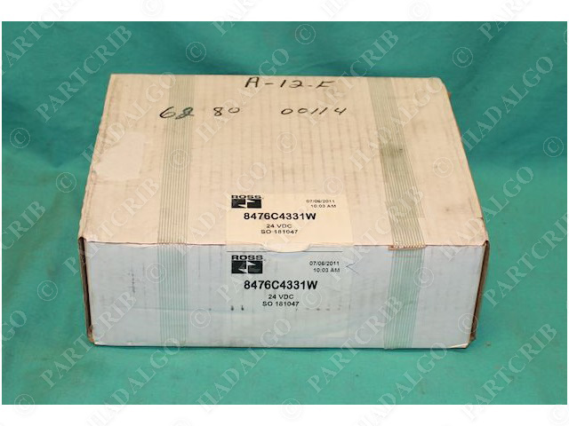Ross 8476C4331W Solenoid Control Valve Pneumatic  24VDC NEW