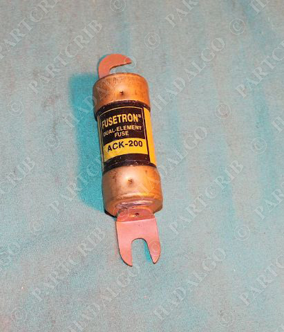 Bussmann Buss Cooper Fusetron ACK-200 Dual Element Fuse 200a Amp Forklift NEW