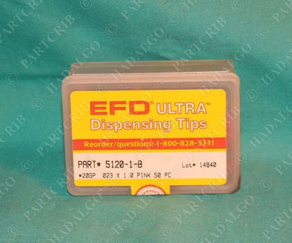 EFD 5120-1-B Ultra Dispensing Tips .023 x 1.0 Pink 50/box Liquid Glue Adhesive