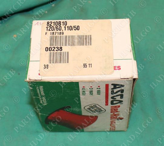 Asco Red-Hat 8210B10  Solenoid Valve 120V/60Hz 302321 NEW