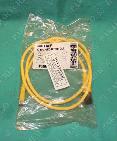Balluff C49ENE04PY010M Cordset Double Ended Female-Male Connector Cable  NEW