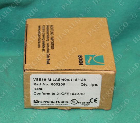 PepperL+Fuchs VSE18-M-LAS/40a/118/128 Photoelectric Sensor 800206 NEW
