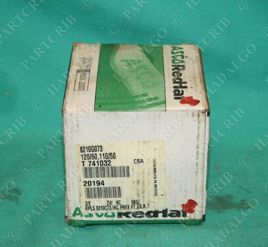 Asco RedHat 8210G073 120V Solenoid Valve 3/8