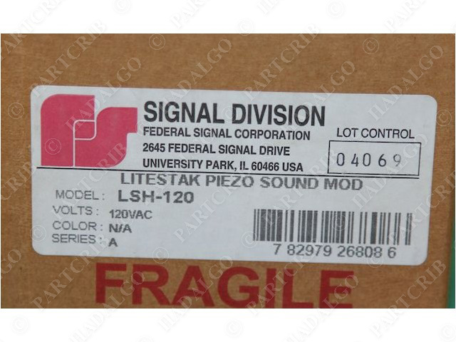 Federal Signal LSH-120 Sound Module 120VAC NEW