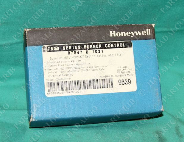 Honeywell, R7847 B 1031, Dynamic Ampli-Check Rectification Ampifier Amp NEW