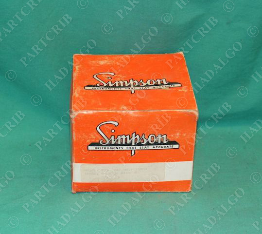 Simpson Model 523 Panel Meter 15015 0-25 DC Microamperes NEW