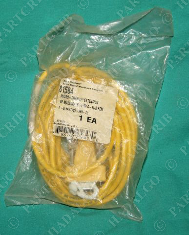 Brad Harrison A77125-291-01 Micro-Change Cordset 4P Male/Female 81584 NEW