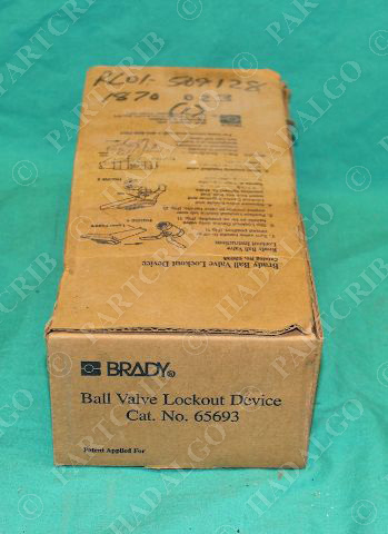 Brady 65693 Ball Valve Lockout Device NEW