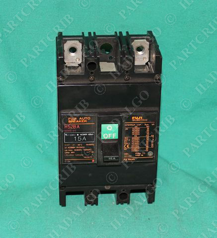 Fuji Electric H52BA Circuit Breaker 15A 220VAC 125kA NEW