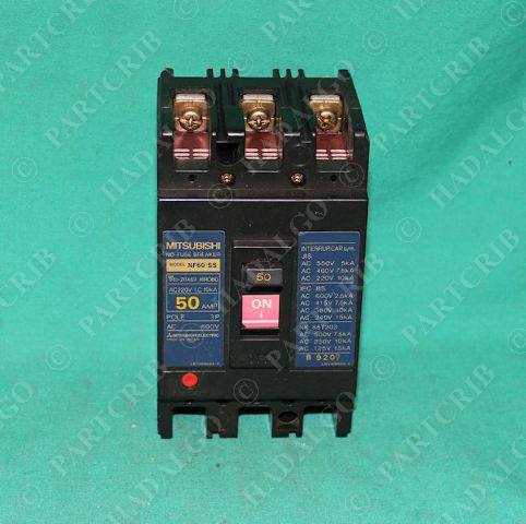 Mitsubishi NF60-SS No-Fuse Breaker 50A 3P 600VAC NEW