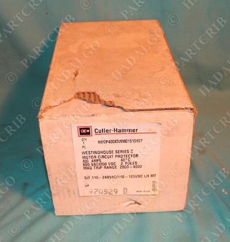 Cutler-Hammer HM2P400X5WM01S10Y07 Motor Circuit Protector 400A 600VAC/250VDC NEW