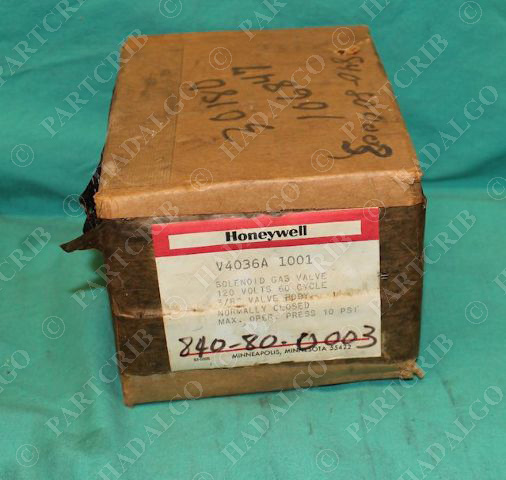 Honeywell V4036A 1001 Solenoid LP Natural Propane Gas Valve 120V 3/8