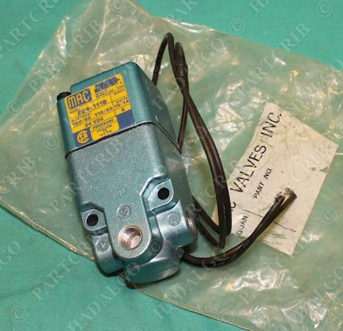 Mac 224-111B Pneumatic Solenoid Valve 150psi NEW