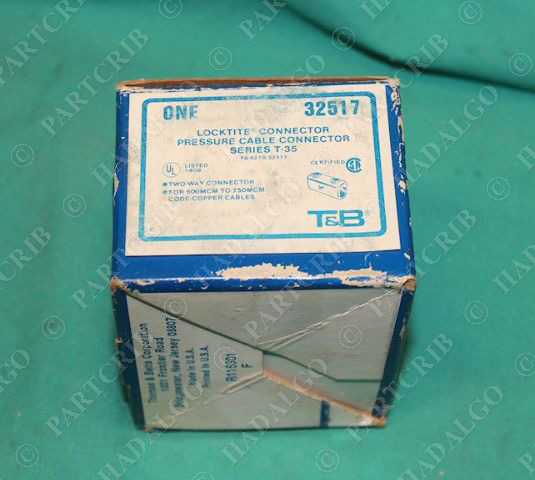 Thomas & Betts 32517 Splice Cable Locktite Connector T-35 500-750 MCM Butt Wire