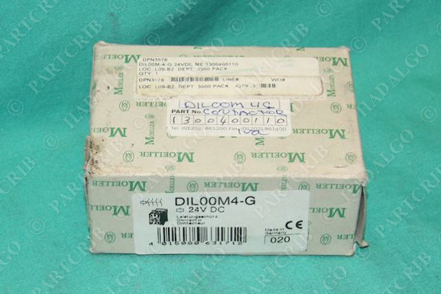 Klockner Moeller DIL00M4-G Contactor 20a Coil 24VDC DILOOM4-G starter relay NEW