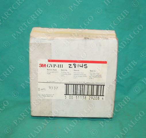 3M GVP-111 Battery Pack Belt-Mounted PAPR System NEW