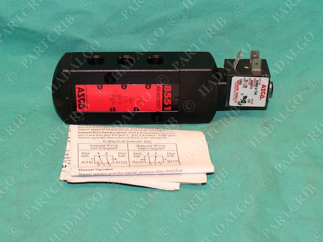 Asco 8551 Solenoid Valve 8551A017S3YZ W/ Manifold SC8551A17MS NEW