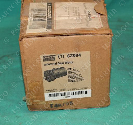 Dayton 6Z084 Industrial Gear Motor 124RPM 1/20HP 115V NEW