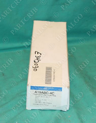 Johnson Controls A19ABC-4C Temperature Control NEW