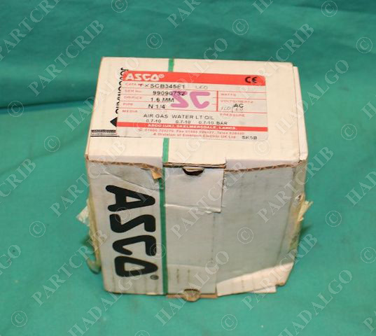 Asco SCB345E1 Solenoid Valve 1NPT 0.7-10Bar TXSCB345E1 400425-225 NEW