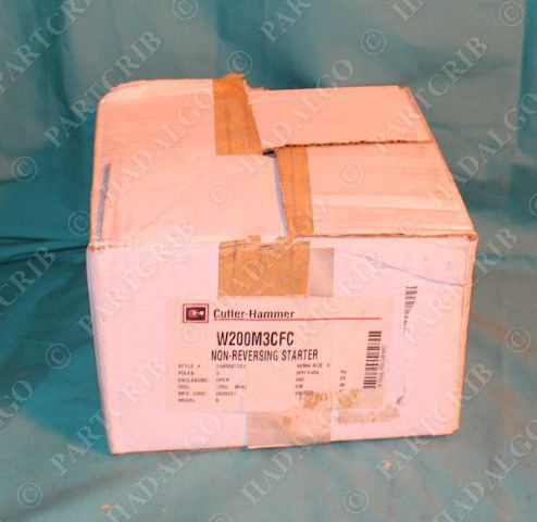 Cutler-Hammer W200M3CFC Non-Reversing Starter 3Pole Nema Size 3 Contactor NEW