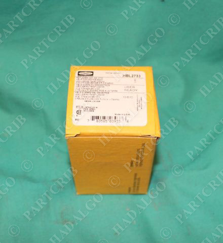 Hubbell HBL2733 Twist-Lock Plug Receptacle Locking 30A 3PH 480VAC 3P NEW