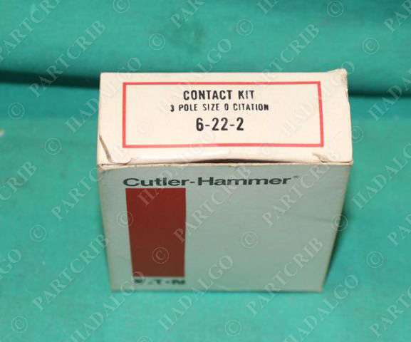 Cutler-Hammer, 6-22-2, Contact Kit 3 Pole Size 0 NEW