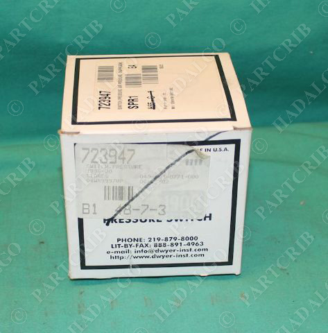 Dwyer 1996-20 Pressure Switch NEW