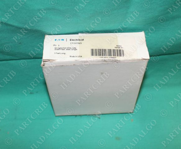 Eaton, E51KF823, Armoured  Fiber Optic Cable Metal Braided 3ft Long Sensor NEW