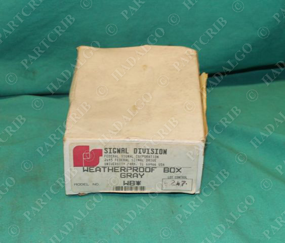 Federal Signal, WB, Weatherproof Box Gray Mounting Horn Buzzer NEW