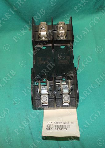 Gould Shawmut, 60307R, Fuse Block Holder Bussman Buss R60030-2CR 600V 30A Ferraz