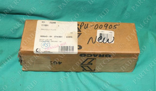 Graco 111051, 111-051, Manifold Mixing Block Promix Probatch Pump Rebuild