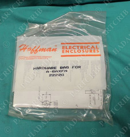 Hoffman 22220 Hardware Bag for A-6AXFN Wire Mesh Fan Cover Protector Grill NEW