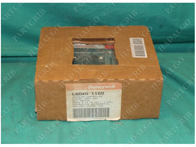 Honeywell, L604A 1169, Pressure Controller Switch 3-Wire 250V  L604 A 1169 NEW