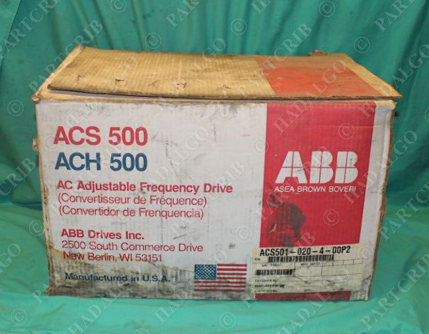 ABB, ACS501-020-4-00P2, ACS 500 Drive Motor Inverter VFD Variable Speed NEW