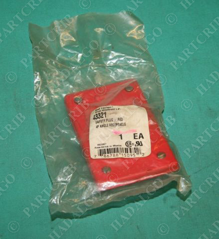 Brad Harrison, 43321, Safety Plug 4P Angle Receptacle Red Woodhead