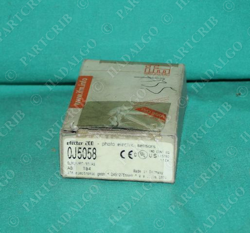 IFM, OJ5058, Efector Photoelectric Sensor Switch OJHLFPKG/SO/AS NEW