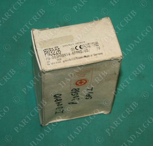 IFM, PN3226,  Effector Pressure Sensor PN-003PRBN14-KFPKG/US/ /V NEW