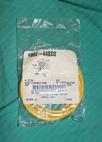 Omron, Y96E-44SD2, 4-Pin DC Straight Connector Quick Sensor 2m Cordset Cable