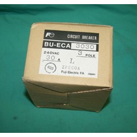 Fuji, BU-ECA3030, Electric Circuit Breaker 3Pole 30A 240VAC NEW Fuji, BU-ECA3030, Electric Circuit Breaker 3Pole 30A 240VAC NEW