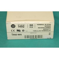 Allen Bradley, 1492-W6, Terminal Wiring Wire Block Gray Grey DIN ONE (1) SD1449