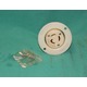 Hubbell, HBL4785C, Flanged Receptacle Twist-Lock 15A 277vac Female Recessed Mount SD18622