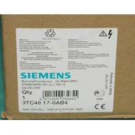 Siemens, 3TC48 17-0AB4, 3ZX1012-0TC44 1AA1, 3TC4817 Starter 24vdc Contactor relay  3TC4817-0A NEW SD4181