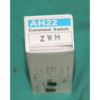 Fuji, AH22-ZWH,  Command Switch light button LED Pilot Push Clear White Lens NEW SD4859