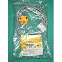 Turck, U0100-7, VB2-FSM 4.4/2RK 4T-1/1, Molded Twin Cable Connector Assembly 4P SD5837